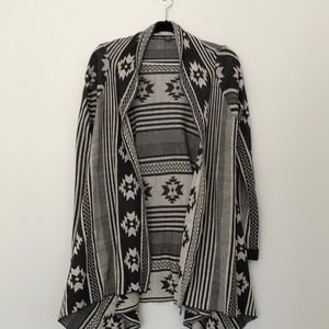 Streetwear Society open Aztec style sweater